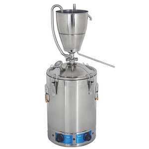 Petit distillateur chauffant et refroidisseur, équipement de distillation à la vapeur, distillateur de rosée pure pour huiles essentielles, alcool et vin - Product Image 1