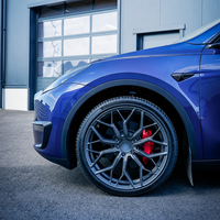 Jantes en alliage forgé sport à 10 rayons, concaves profondes, noir brillant HE1, 19, 20, 21, 22 pouces, pour Tesla Model 3 Y S X