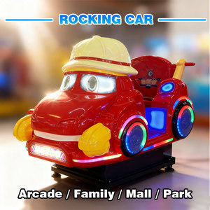 Ninix Cartoon Fire Truck Themed Metal Kids Arcade Ride LED <b>Lighted</b> Coin Operated Amusement <b>Game</b> Indoor Playground Entertainment - Product Image 1