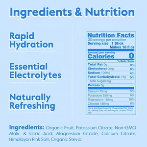 OEMプライベートラベル有機エネルギードリンクパウダーサプリメント電解質パウダードリンクミックスハイドレーションプレワークアウトサプリメント用 - Product Image 2