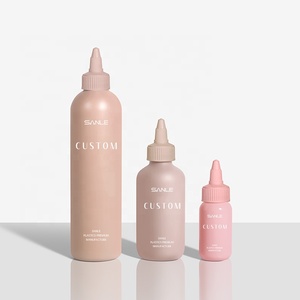 4oz 8oz PE tái chế pcr sinh thái bao bì mỹ phẩm bóp chai tóc dầu chai nhựa Twist Top bơm lại Applicator chai - Product Image 1