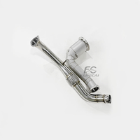 Header Knalpot Downpipe High Flow 200CELL + Pipa Depan untuk Porsche Panamera 971 3.0T 2017-2018 Peningkatan Performa Dumppipe