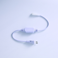 Kit de connecteurs à clipser en PVC Gloriva à installation rapide, étanche IP65, AC110V-240V/DC12V, pour bandes LED COB haute tension de 50 m, 6000K