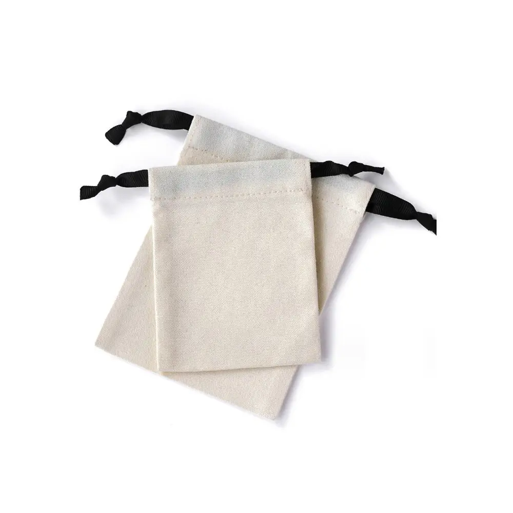 थोक कस्टम आकार इको फ्रेंडली पुनर्नवीनीकरण सादे मुद्रित बड़े कपास कैनवास पाउच ड्रॉस्ट्रिंग धूल बैग रस्सी लोगो के साथ धूल बैग