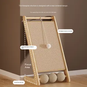 Pannello antigraffio antigraffio per gatti in legno massiccio verticale antigraffio antigraffio antiusura per gatti - Product Image 3