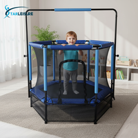 Trampolines d'intérieur personnalisées, trampolines d'extérieur avec barres de sécurité pour enfants