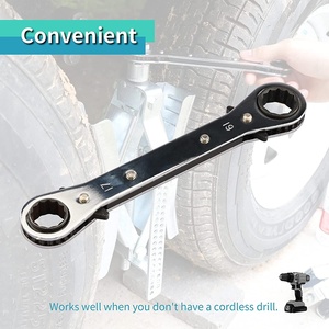 Estabilizador de Ruedas Metálico para Autocaravanas, 2 Unidades, para Remolques, Bloqueo de Ruedas Tándem en Superficies Irregulares - Product Image 2