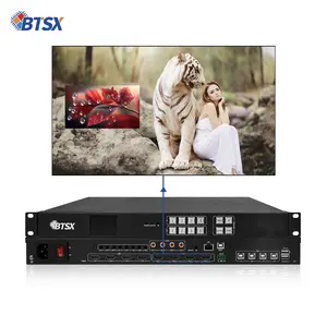 Bitvisus 4K60 4x4 Splice Overlay PIP Seamless HDMI Video Switcher Matrix Multiview Processor