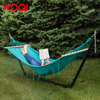 WOQI Offre Spéciale Portable Double et Simple Balançoire Suspendue Facile à Installer pour Jardin Cour Hamac