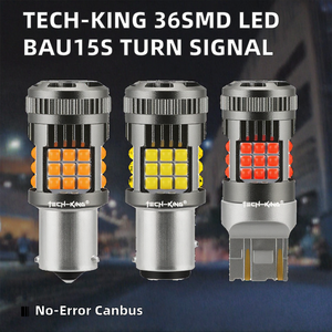 หลอดไฟ LED สีแดง BAU15S T20 3030 36SMD 12V สำหรับรถยนต์ ไฟเลี้ยว Canbus ไม่มีข้อผิดพลาด - Product Image 2