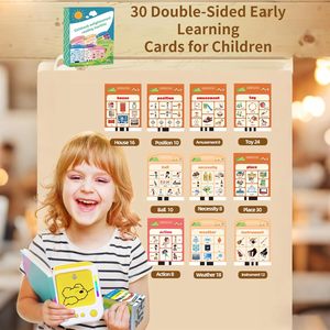 Carte Flash Parlanti in Plastica per Bambini 3-6 Anni - Regalo Interattivo Educativo Montessori per l'Apprendimento Precoce (Rosa) Prodotto in Cina - Product Image 2