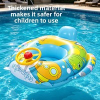 Bouée gonflable pour enfants en forme de cloche avec pare-soleil, siège, petit yacht, bateau de jeu aquatique pour bébé, en PVC épaissi et écologique