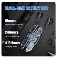 Casque de jeu sans fil intra-auriculaire X37 Premium avec faible latence, écran LED pour les joueurs de musique avec collier