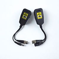 1 Par de Baluns Pasivos UTP 2 en 1 de 8MP 4K para Video, 300M, RJ45 a BNC, para Sistemas de Cámaras de Seguridad CCTV Analógicas AHD TVI CVI HD