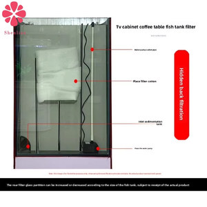 Geregelde rechthoekige glazen <span class=keywords><strong>aquarium</strong></span> met modern design, duurzame constructie voor woonkamer, bankbladen en voor vis- en schildpaddenbakken - Product Image 2