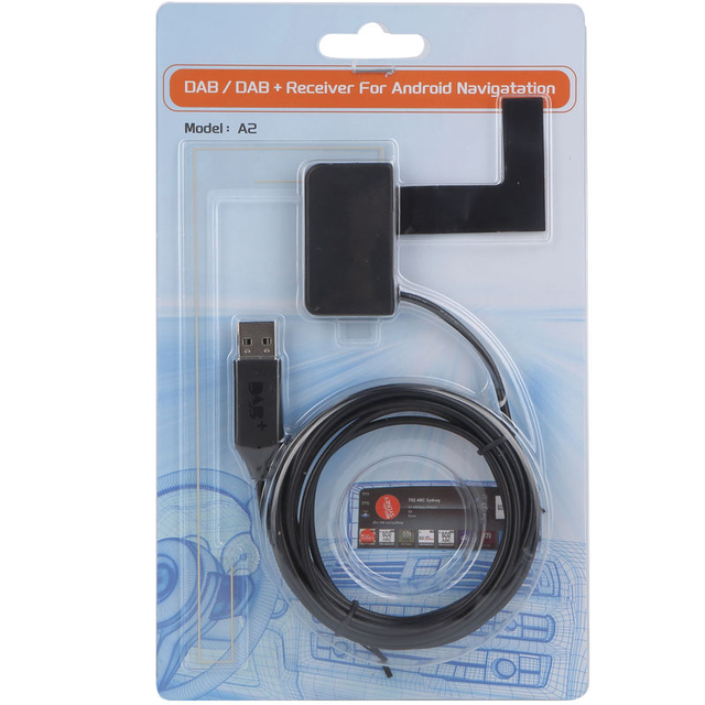 DAB/DAB + Antenna USB Adapter Europe Android Car Radio GPS Stereo Receiver Player Kontec 15.0dbi Digital Broadcast Radio