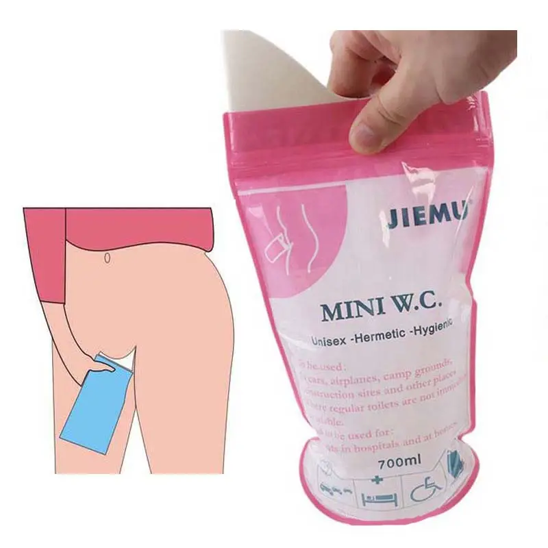 Disposable Handy Outdoors Mini WC Emergency Portable Car Urine Vomit Bags Mini Mobile Toilets For Travel And Hike