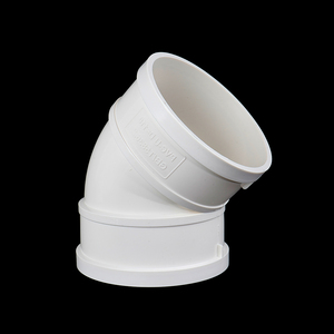 Nhà máy sản xuất tiêu chuẩn quốc gia thoát nước 45 độ khuỷu tay phụ kiện đường ống khuỷu tay nhựa phụ kiện đường ống kết nối - Product Image 1