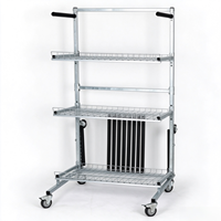 Chariot de rangement mobile pour pièces de carrosserie automobile, support de panneaux de pare-chocs pour atelier de carrosserie, chariot de présentation métallique pour atelier de réparation automobile
