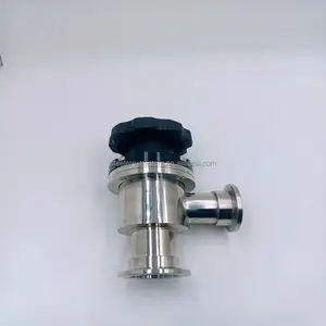 Válvula angular manual de vacío ultra alto ISO CF KF Flapper de buena calidad