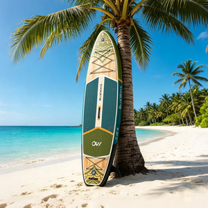 <span class=keywords><strong>Tabla</strong></span> de <span class=keywords><strong>Paddle</strong></span> Inflable Premium de 11 pies x 33 pulgadas con Diseño de Hojas y Bomba, SUP BLUEWAYS Mediterranean Villa para Escapadas Zen en el Agua - Product Image 4