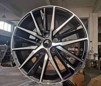 Rines de Aleación Sprinter de 18 Pulgadas, Diseño de Malla Negra, 5x127 4x4 Mx5, Alta Calidad, Forjados, Garantía de 3 Años, Ajuste Universal para Autos de Pasajeros