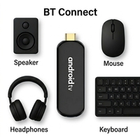 TV Stick Compatible con Android 9, Red Estable, WiFi5 2025, 4K, 2GB+8GB/16GB, Quad Core, HDR/H265, Control por Voz BT, Control Remoto