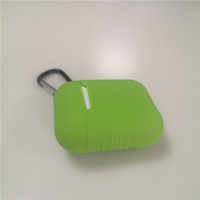 Étui pour écouteurs 2 en 1 en silicone TPU pour AirPod 2 avec porte-clés, housse de protection durable