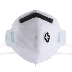 Masque respiratoire demi-masque jetable anti-poussière certifié EN149 <span class=keywords><strong>FFP3</strong></span> avec valve d'expiration et sangle de tête flexible pour le travail industriel - Product Image 4