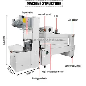 Ld Krimpfolie Rappen Machine/Krimpkous Verpakking Machine/Warmte Tunnel Krimpverpakkingsmachine