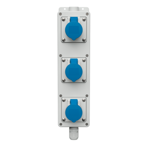 แผงปลั๊กไฟอุตสาหกรรม <span class=keywords><strong>MENNEKES</strong></span> 96489 รุ่นดั้งเดิม - 3xCEE 16A 3P 230V <span class=keywords><strong>IP44</strong></span> แบบติดผนัง - Product Image 2