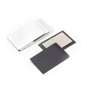 Manufacturer Cheap Custom Raw Tinplate Tin Metal Rectangle 80*53Mm Button <b>Fridge</b> Magnet Materials - Product Image 2