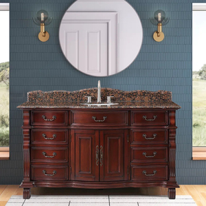 Projet d'hôtel Meubles anciens Luxueux 50 "<span class=keywords><strong>Lavabo</strong></span> simple <span class=keywords><strong>Meuble</strong></span> <span class=keywords><strong>de</strong></span> <span class=keywords><strong>salle</strong></span> <span class=keywords><strong>de</strong></span> <span class=keywords><strong>bain</strong></span> avec dessus en marbre crème nature Armoire <span class=keywords><strong>de</strong></span> <span class=keywords><strong>salle</strong></span> <span class=keywords><strong>de</strong></span> <span class=keywords><strong>bain</strong></span> - Product Image 3