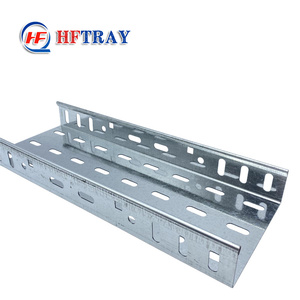 Plateau de câbles en acier inoxydable perforé ventilé de 300 mm de largeur, résistant à la corrosion, pour l'extérieur, pose de 60 câbles, directement de l'usine - Product Image 4