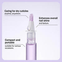 Stylo d'huile pour cuticules format voyage 2ml, revitalisant pour ongles, élimine les peaux mortes, hydrate la peau des doigts, fournitures de manucure, logo personnalisé