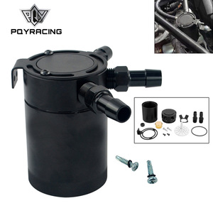 ถังดักไอน้ำมัน Poyracing ขนาด 38 มม. NPT แบบสองช่อง สำหรับอัพเกรดระบบระบายอากาศของเครื่องยนต์ - Product Image 1