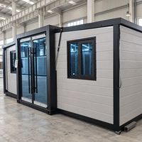 Maison préfabriquée, meilleure structure en acier, conteneurs extensibles, maison de 20 pieds, 40 pieds, 3 chambres, maison de conteneur extensible de luxe