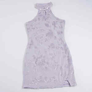 Vestido Cheongsam de Estilo Chino con Cuello Halter para Mujer, Estampado Floral Jacquard, Ajustado, Minifalda con Abertura, Nueva Colección Verano 2026 - Product Image 6