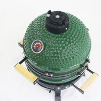 Barbecue Kamado en céramique de 13 pouces de haute qualité, sur mesure, avec plusieurs modes de cuisson, pour patio, mini barbecue au charbon de bois