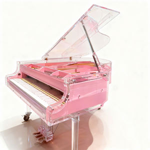 Piano mécanique grand format en acrylique transparent rose sur mesure de luxe pour des performances <span class=keywords><strong>virtuoses</strong></span> dans <span class=keywords><strong>les</strong></span> halls de centres commerciaux - Product Image 1
