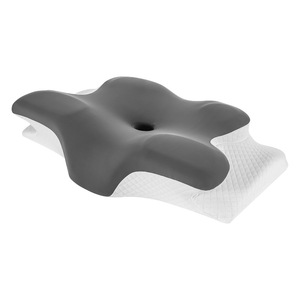 Almohada Ortopédica Cervical de Espuma Viscoelástica Gris, con Forma Personalizada, para Dormir, Terapéutica, Médica, para el Cuello - Product Image 1