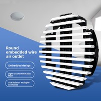 Sortie d'air linéaire intégrée sans cadre en plastique pour système de ventilation d'air frais