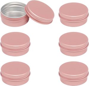 Envases Cosméticos Redondos de Aluminio Color Oro Rosa de 5g 10g 15g 20g 30g 50g 60g para Crema y Té en Polvo - Product Image 1