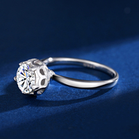 Bagues en Moissanite YBO 1CT D VVS en Argent Sterling 925, Style Hip Hop Tendance, Bijoux pour Fête, Mariage, Anniversaire, Fiançailles