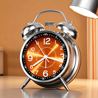 Jam Alarm Logam untuk Pelajar Anak-anak SMP Laki-laki & Siswa SMA-2026 Model Baru Tanpa Isi Ulang Desain Senyap Alarm Bercahaya