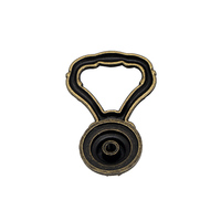 Kenop Kabinet Tarik Jari Model Cincin dari Paduan Seng Modern, Finishing Hitam Doff untuk Penggunaan di Dapur, Kamar Tidur, Ruang Tamu, dan Bar Rumah