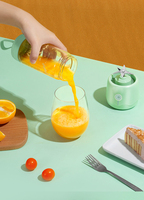 Presse-agrumes électrique 600ml USB rechargeable Mini mixeur à milk-shake portable Mélangeur à smoothie Machine à jus d'agrumes et d'orange