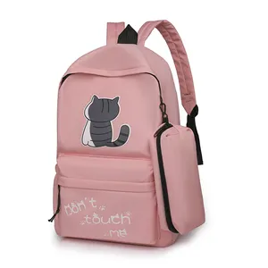 Yeni tasarım Trendy sevimli baskı moda sırt çantası günlük kullanım için büyük kapasiteli su geçirmez seyahat çantası kız bayan öğrenci okul çantası