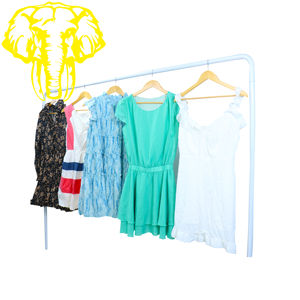 Vestido de <span class=keywords><strong>segunda</strong></span> <span class=keywords><strong>mano</strong></span>, ropa al por mayor para mujer, ropa de verano de algodón y poliéster, <span class=keywords><strong>compra</strong></span> de artículos a granel para reventa - Product Image 2