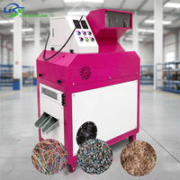 Équipement de recyclage de câbles en cuivre miniatures à 99,9 % de pureté, machine à déchiqueter les câbles, machine à granuler les fils